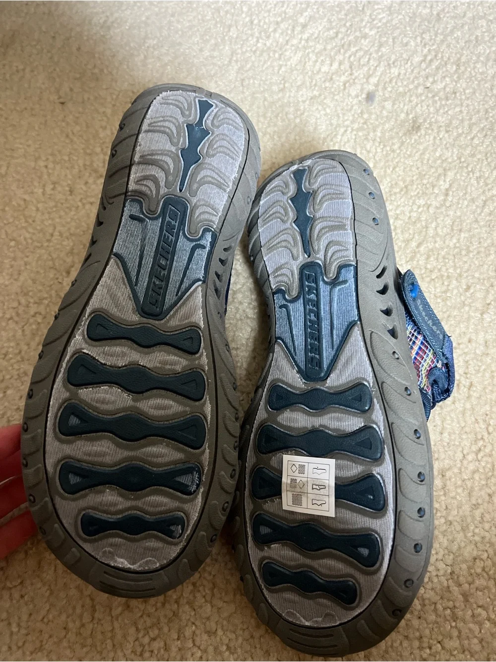 Skechers Navy Blue Multicolor Strap Kids Sandals